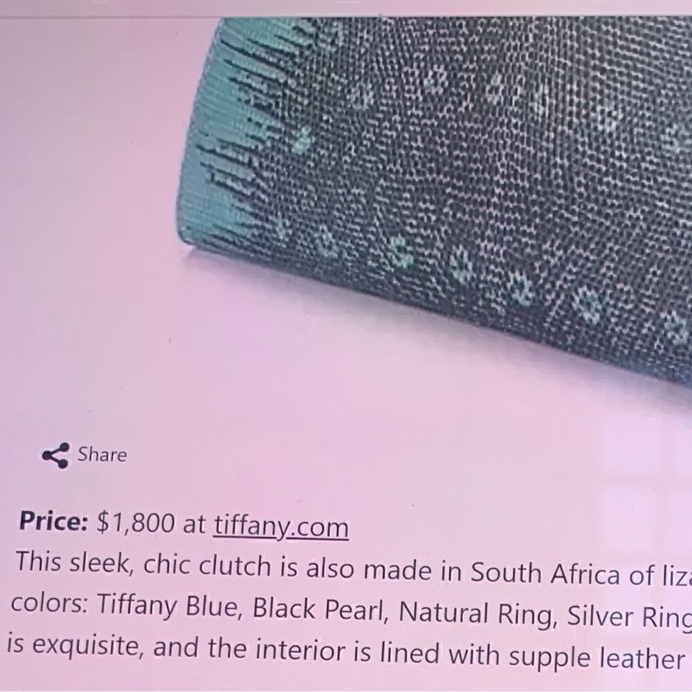 Tiffany & Co. Lizard Lyn Clutch - Picture 13 of 15